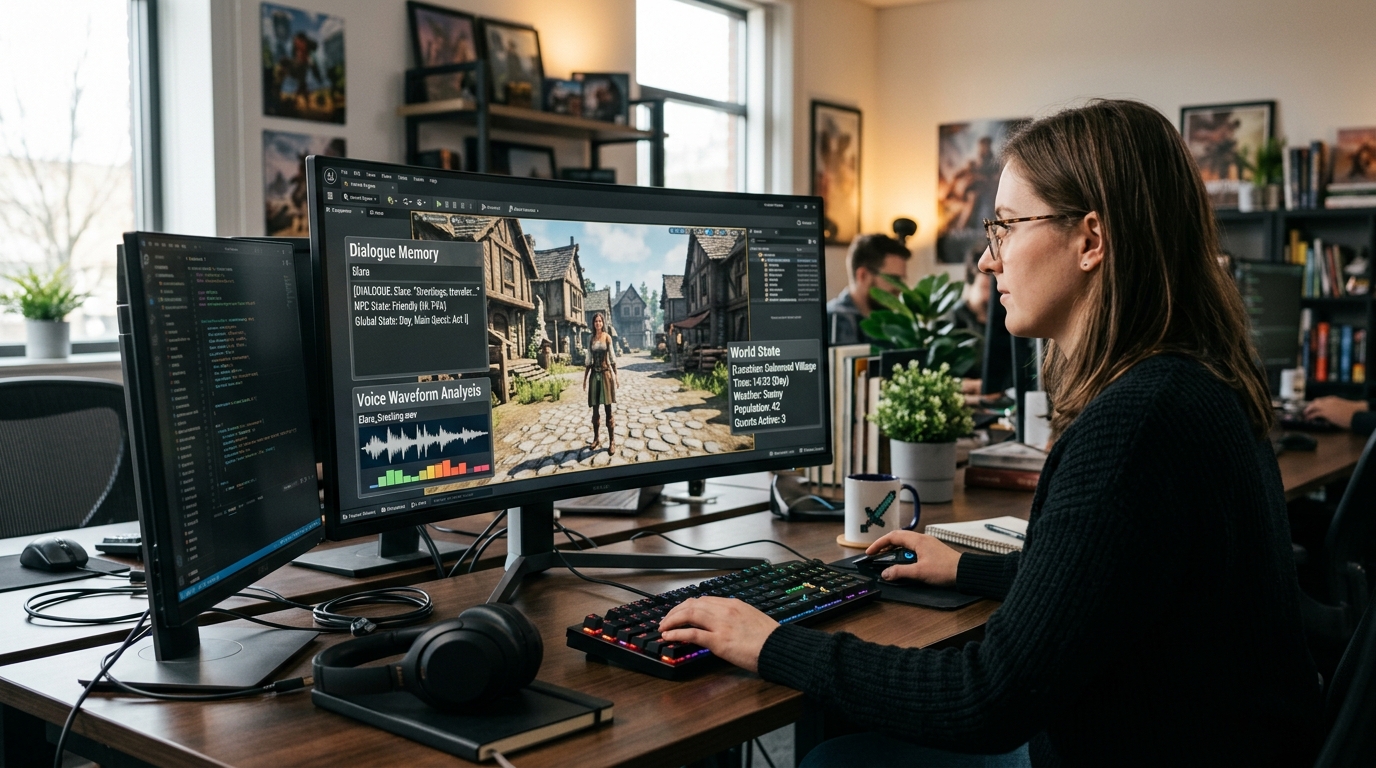 Unity showed how to build voice NPCs with memory and world context