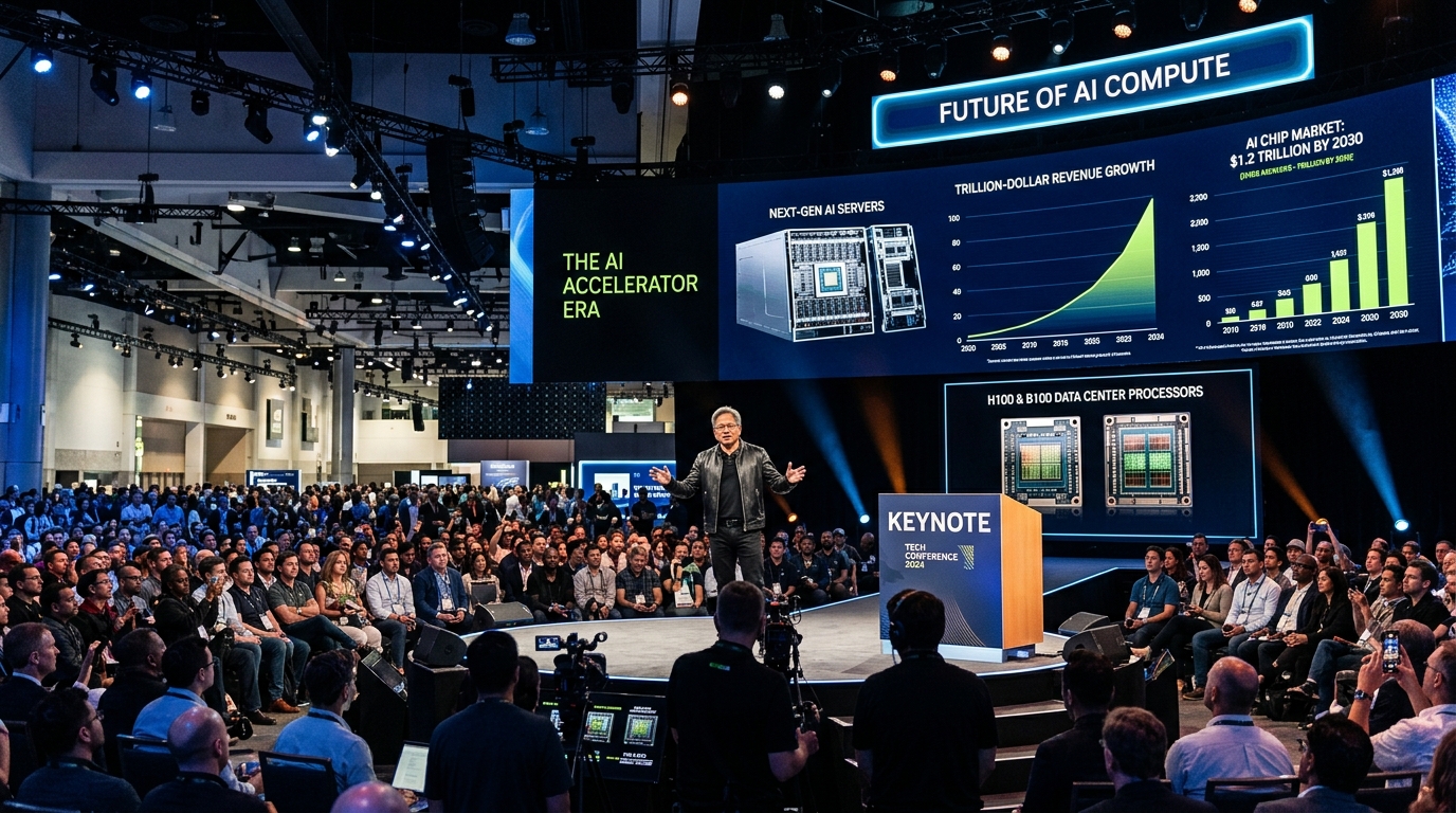 Nvidia تتوقع تحقيق ما لا يقل عن تريليون دولار من رقائق AI Blackwell وRubin