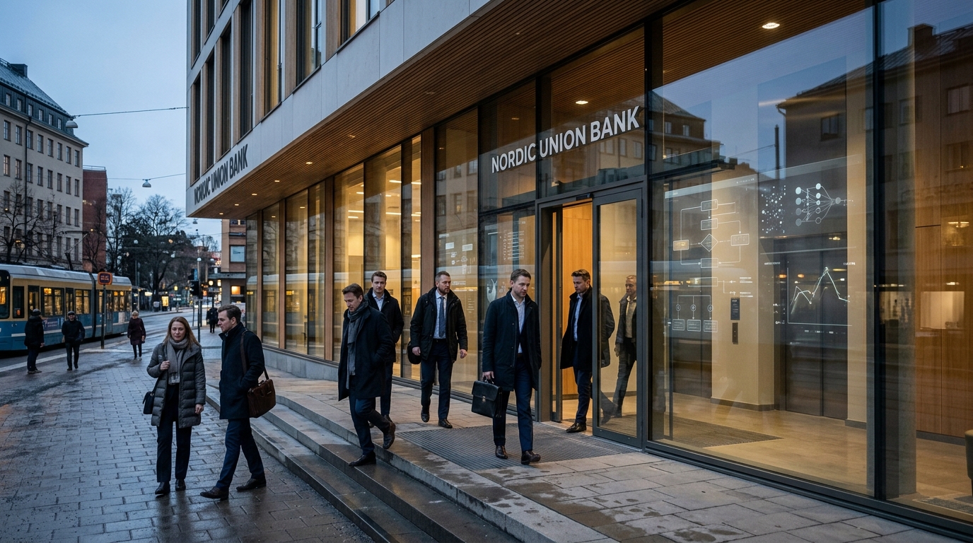 Nordea prête à réduire jusqu’à 5% de ses effectifs, en misant sur des économies de coûts grâce à AI