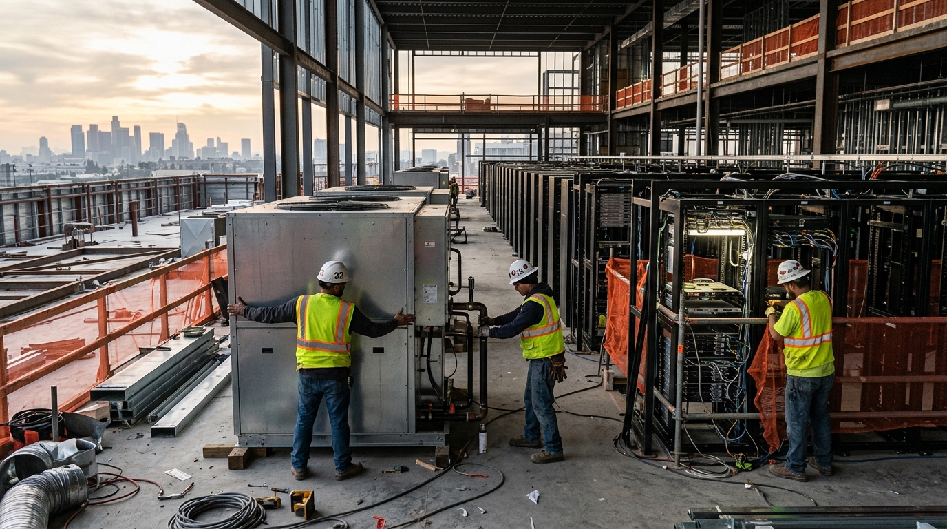 En Estados Unidos, los centros de datos superaron por primera vez a las oficinas en gasto de construcción en 2025