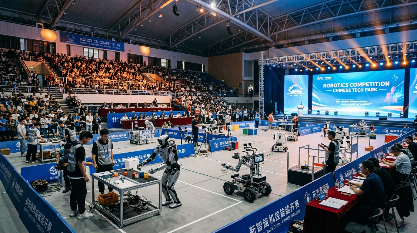 El primer concurso global de IA encarnada cierra junto con la China Robot Competition 2026