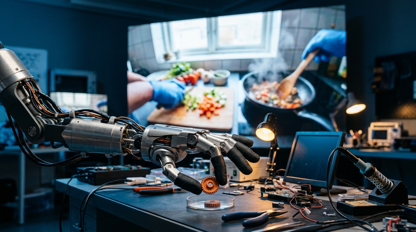 Los robots aprenden con 20 854 horas de vídeo: cómo Sharpa construye la manipulación diestra