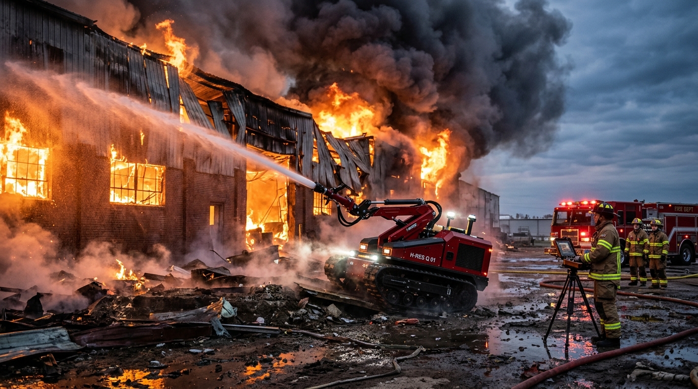 Rostec Ships First Production Batch of ANT-1000PM Firefighting Robots With 1 km Remote Control
