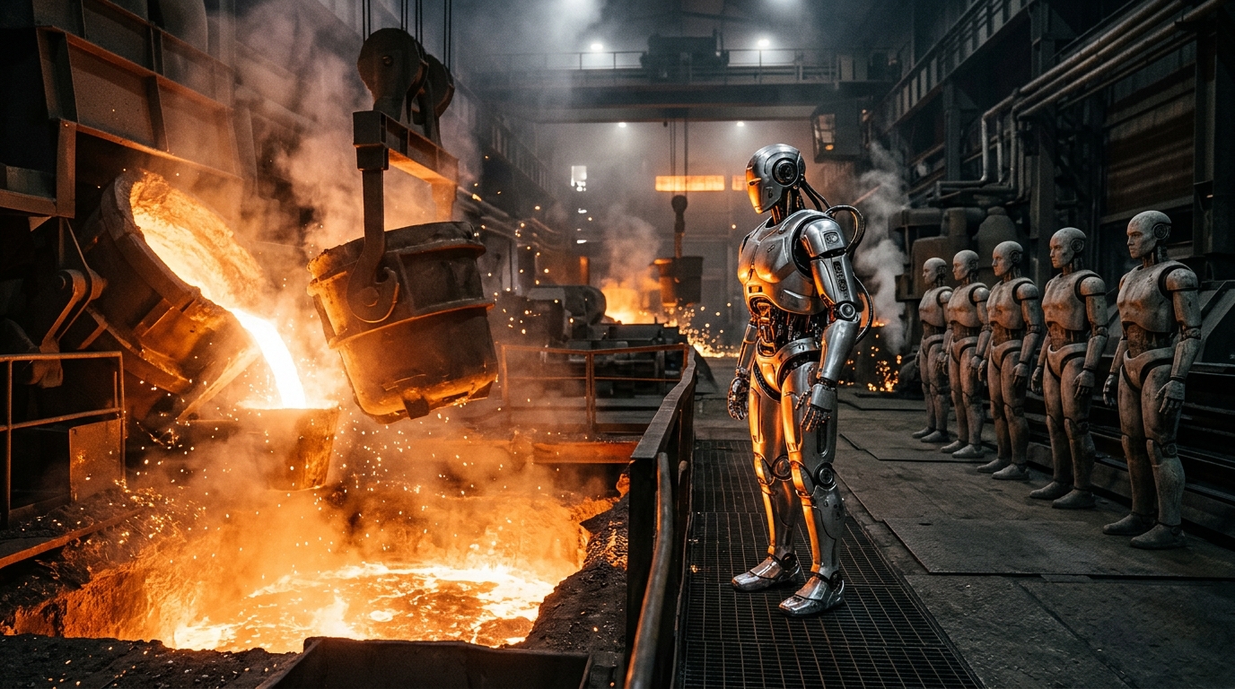 Figure sent its old F.02 robots into molten steel, Terminator 2-style