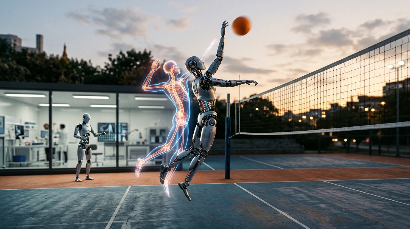 Humanoids Copy Pro Athletes' Style: Planner and Tracker Split, Tested on 2 Robots