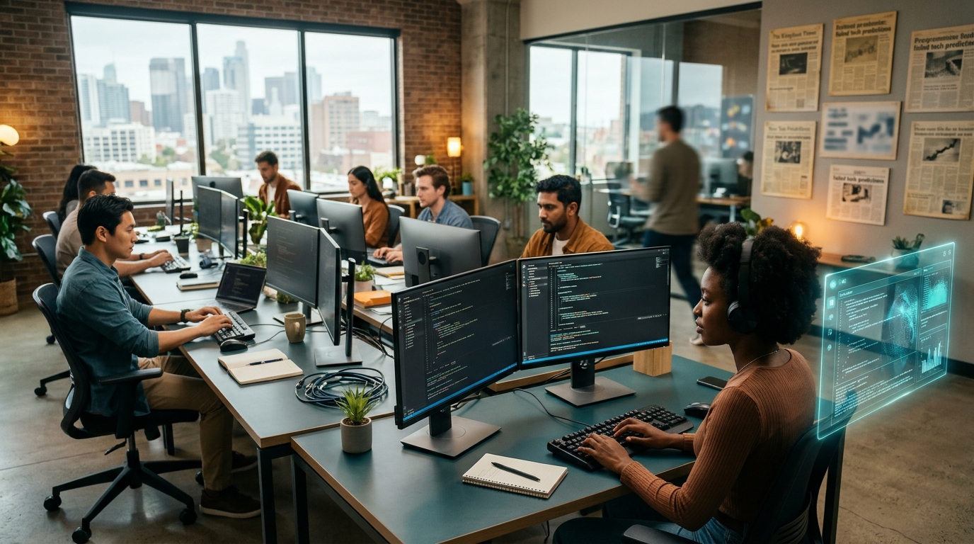 Hay más programadores, aunque la IA prometía sustituirlos en un año