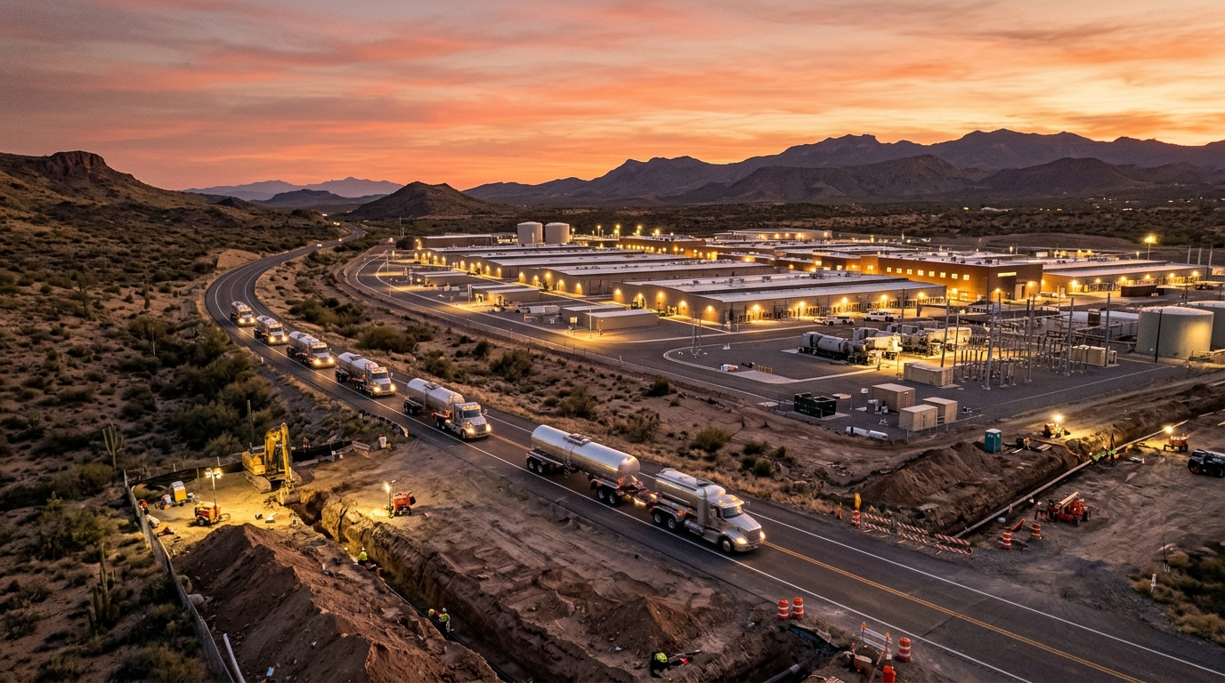 Oracle leva gás natural a data centers de caminhão: gasoduto no Novo México está atrasado