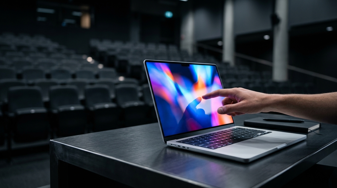 Apple تحضّر لـ27 أكتوبر جهاز MacBook Pro بشاشة OLED تعمل باللمس ومن دون بث مباشر