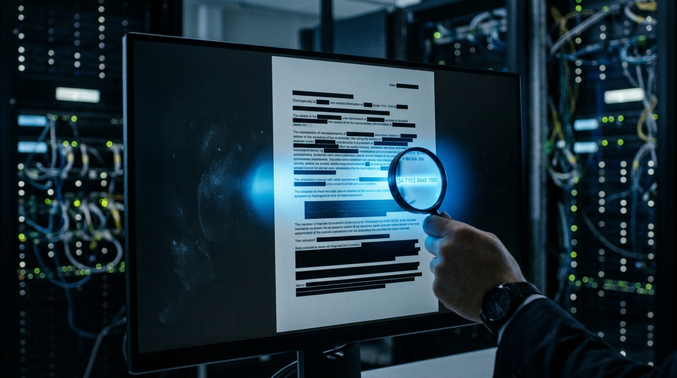 Authors Use 8 Examples to Check What Remains in Text After Masking Before an LLM