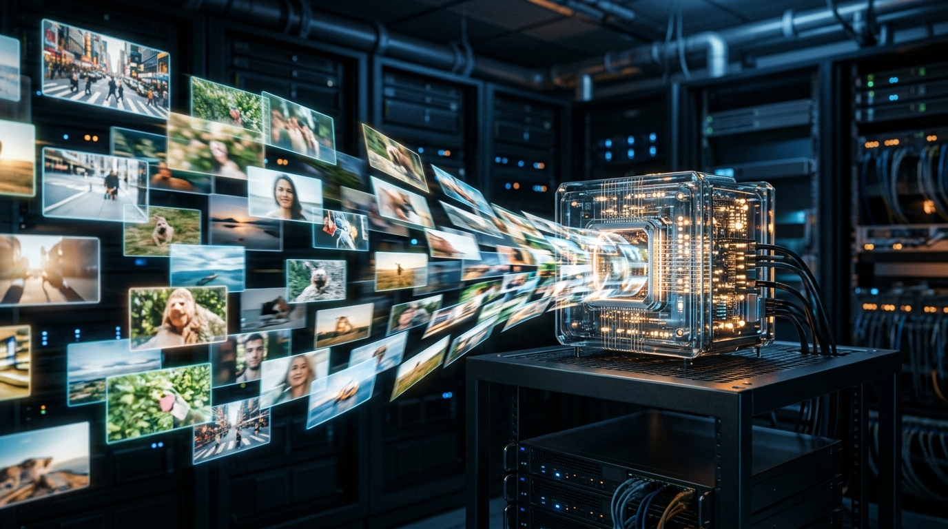 Qwen3-1.7B Fine-Tuned on Raw, Uncaptioned Video Gains 5.1 Points on Image Benchmarks