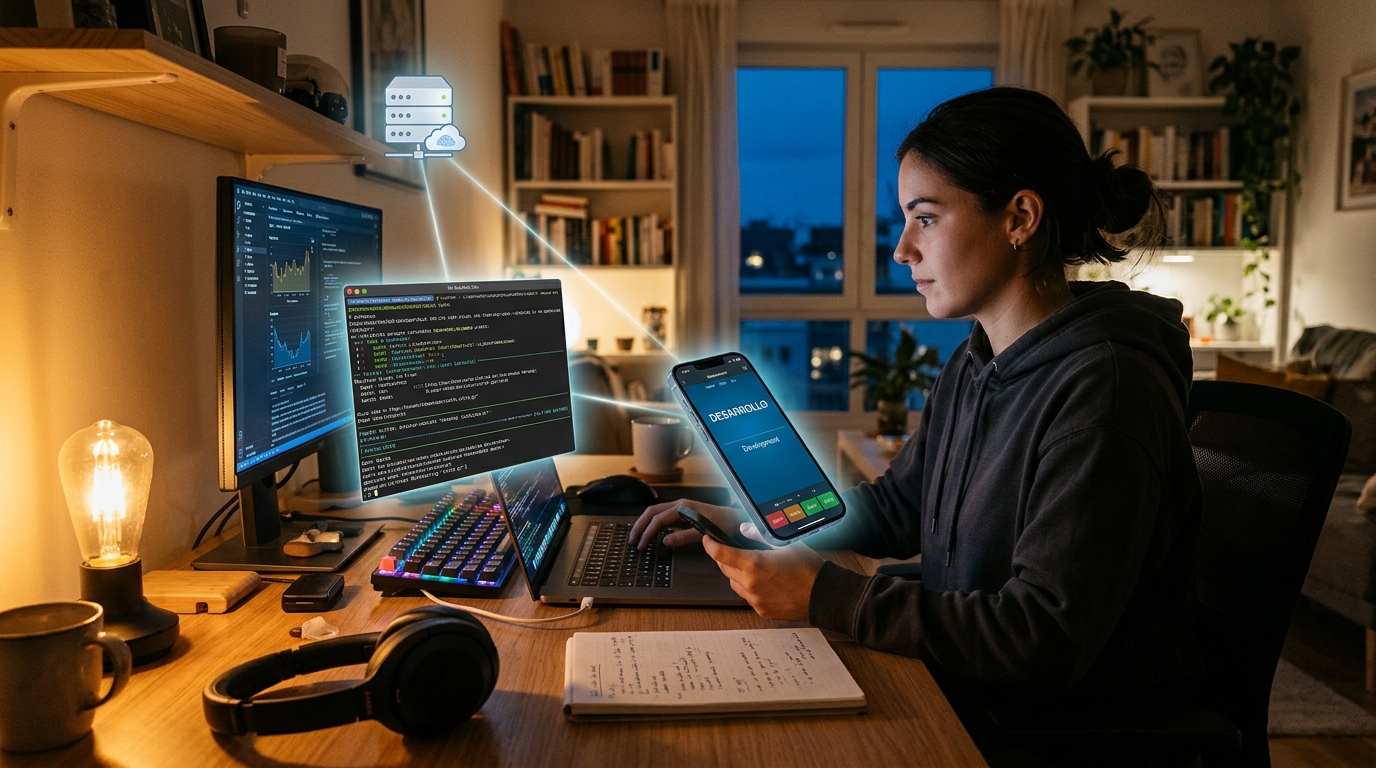 غير مبرمج يعيد بناء تطبيق لتعلّم الإنجليزية بخادم ووضع دون اتصال باستخدام Claude Code