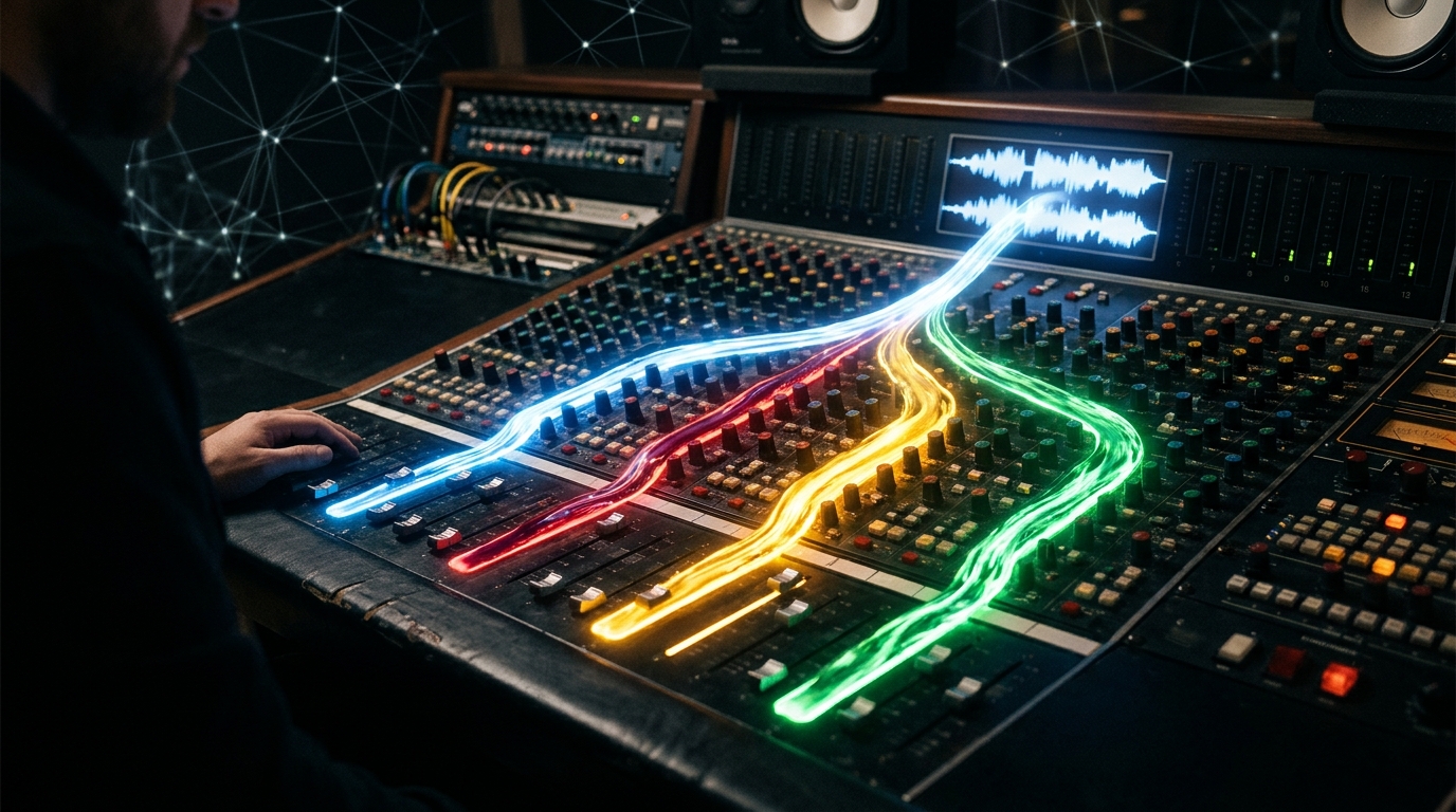 FLOMSS: flow matching separa la música en 4 stems y queda segundo en la escucha