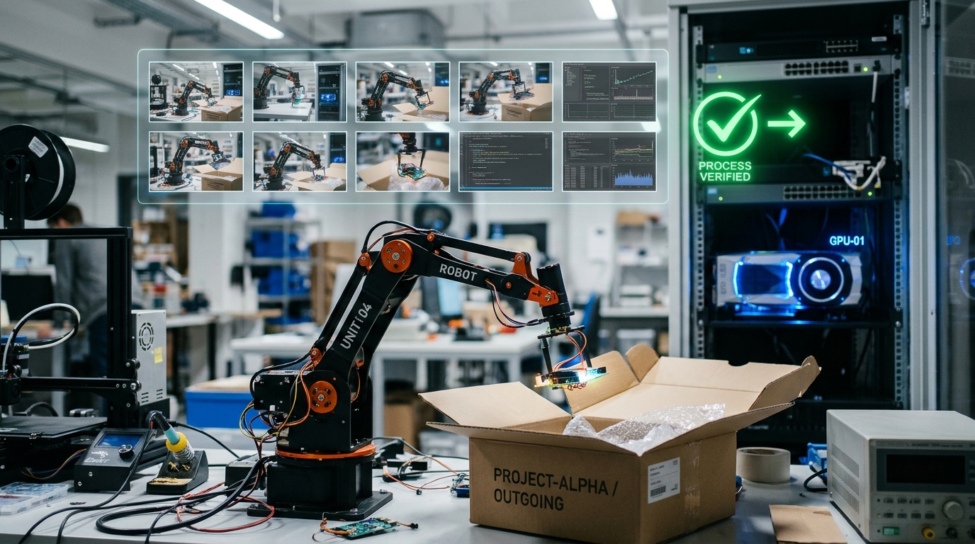 RoboJev-27B avalia o sucesso de um robô em 10 quadros: AUROC 0.993 no SO-101