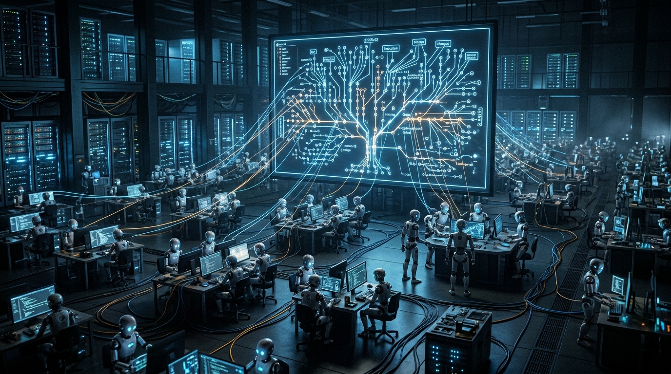 128 AI Agents With No Boss Passed 49% More Tests Than One