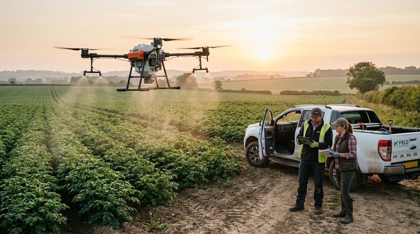 DroneDash e Geodnet criam drone agrícola para grandes fazendas sem remapear o campo