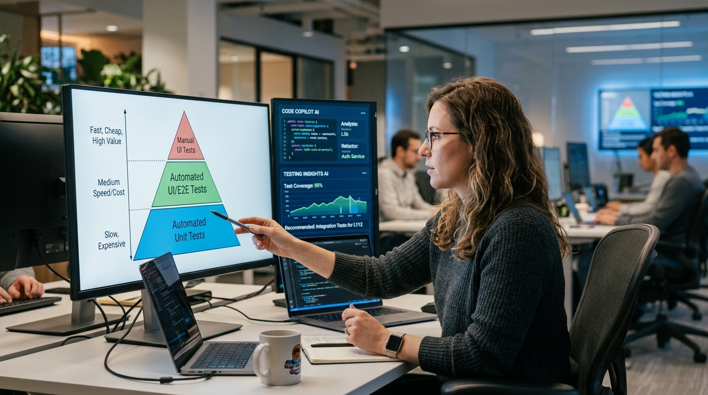 Pyramide de Test comme Outil de Décomposition de Tâches pour Agents IA dans QA Assist