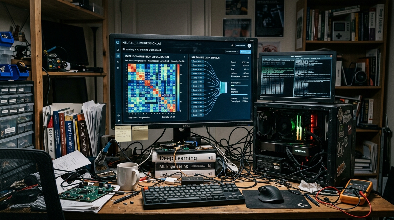 DeepSeek-V4-Pro مضغوط 50 مرة والآن يعمل على T4 مجاني في Kaggle