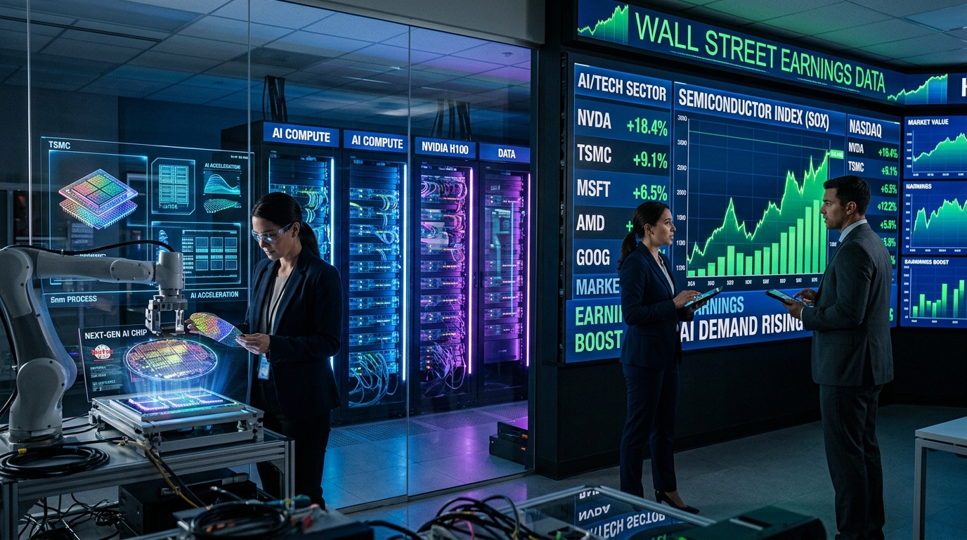 Nvidia y Big Tech posicionan al sector tecnológico como líder en la temporada de resultados