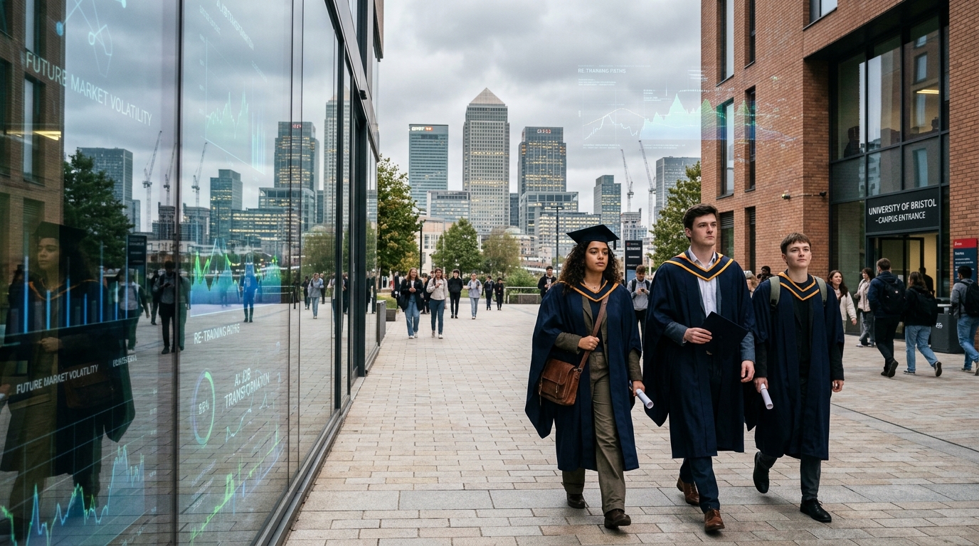 Graduados británicos recurren a maestrías para enfrentar la crisis de contratación y la presión de la IA