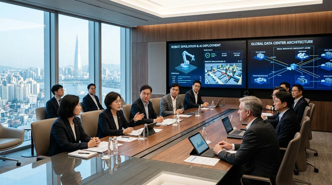 LG et NVIDIA discutent de l'IA physique : robots, centres de données et mobilité