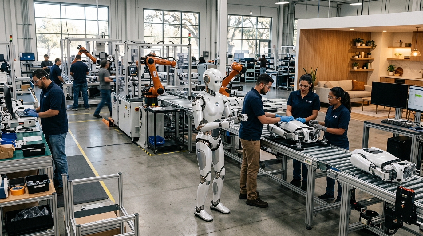 1X a ouvert une usine en Californie et veut produire 10 000 robots domestiques en un an