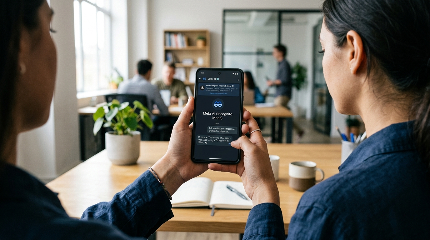 WhatsApp يضيف وضع التصفح الخفي للمحادثات الخاصة مع Meta AI