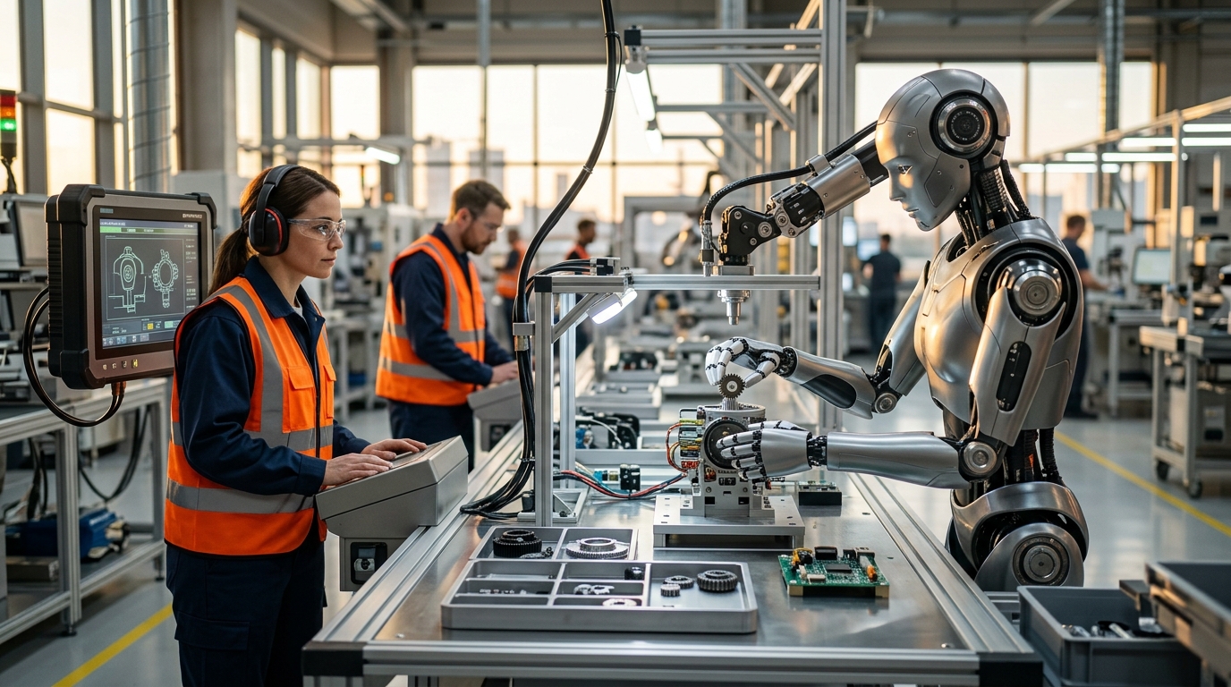 Humanoid implantará robôs humanoides nas fábricas da Schaeffler