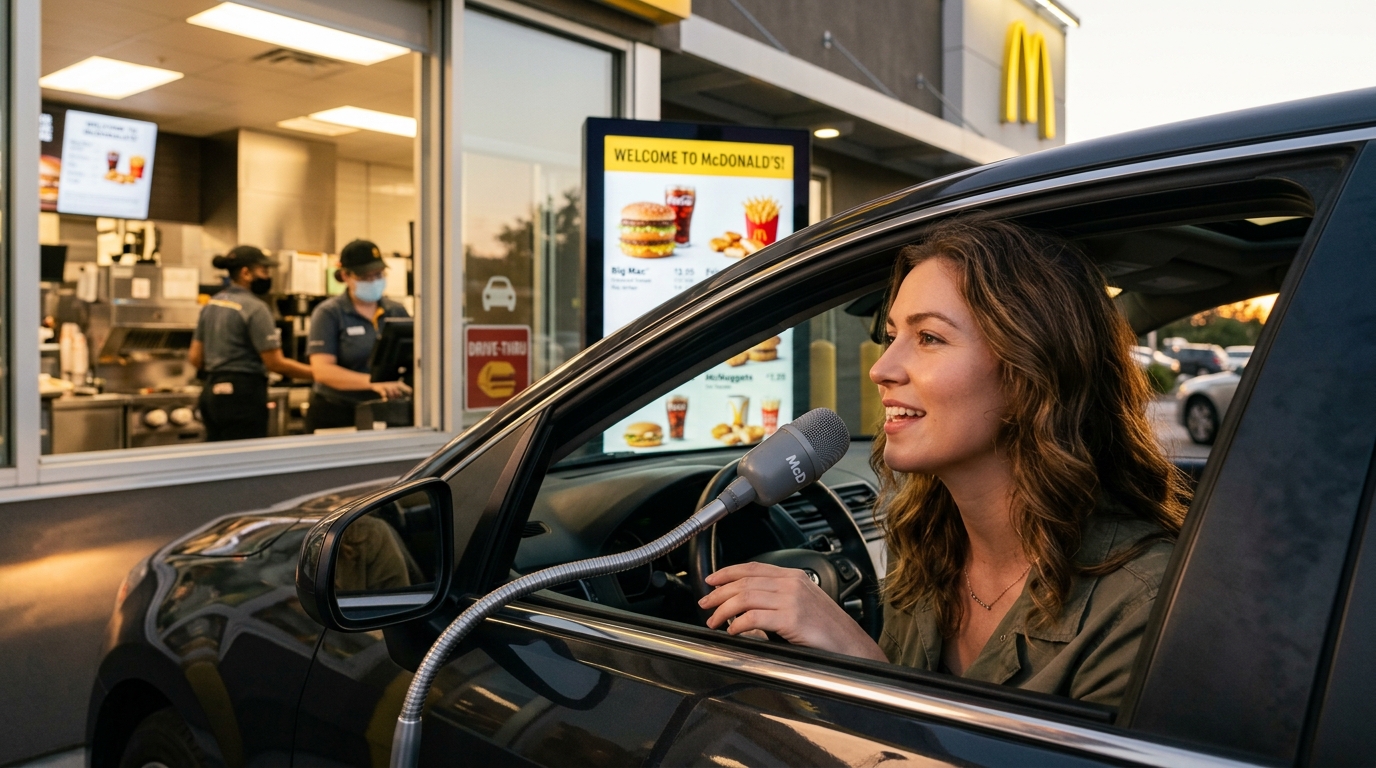 McDonald's и Wendy's внедряют AI голосовых ассистентов на drive-thru