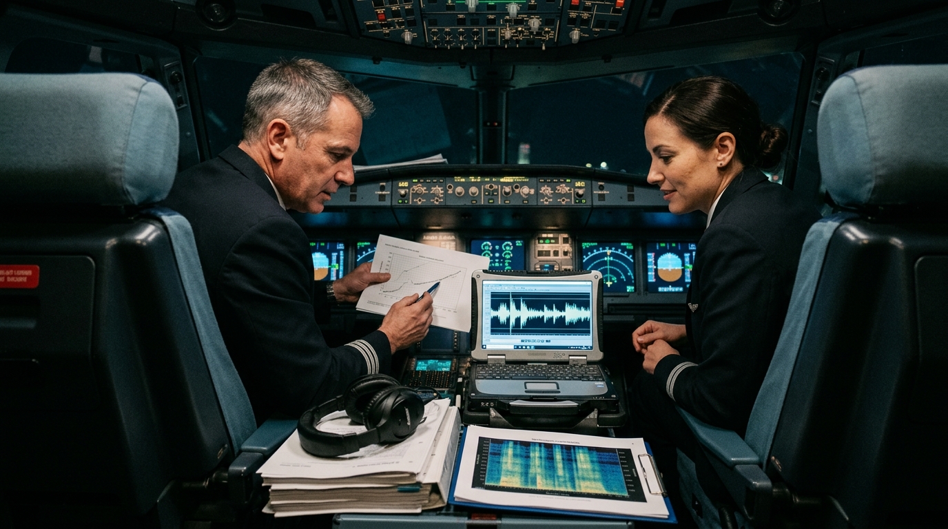 IA restaura vozes de pilotos mortos a partir de espectrogramas — NTSB fecha acesso