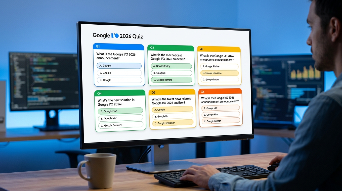 Google creó un quiz sobre I/O 2026 directamente en Google AI Studio