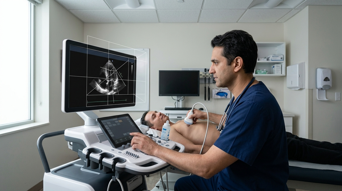 أطلقت DESKi HeartFocus Link: AI لأي جهاز تصوير بالموجات فوق الصوتية للقلب