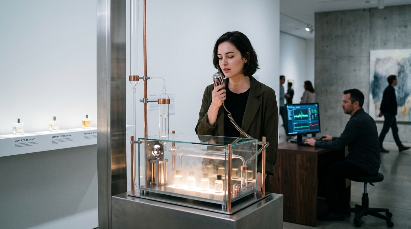 Como a AI transforma memórias em aromas: a instalação de Tigrisli na Vibecon