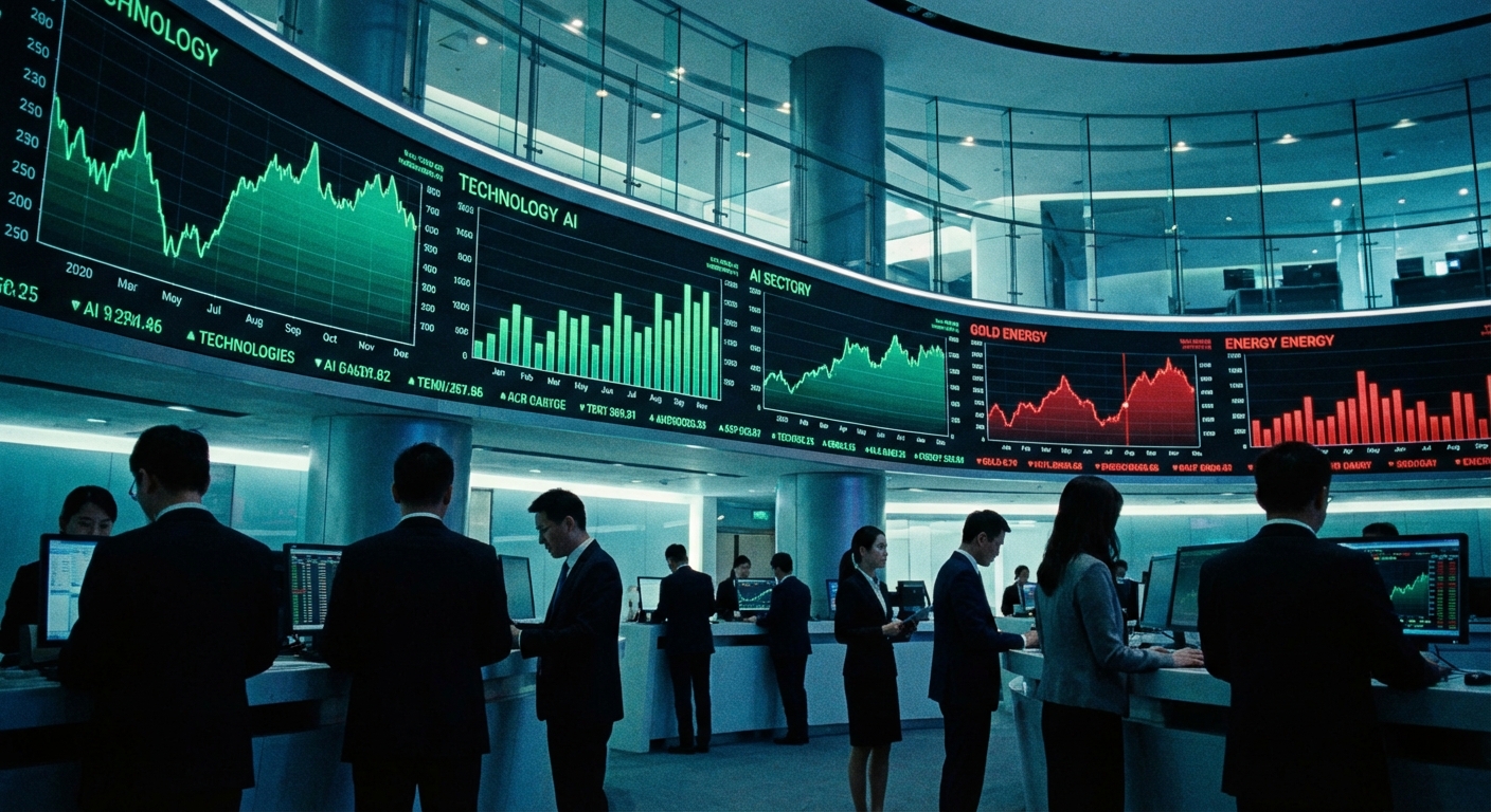 Las bolsas chinas: los inversores intercambian oro por "hierro" para IA