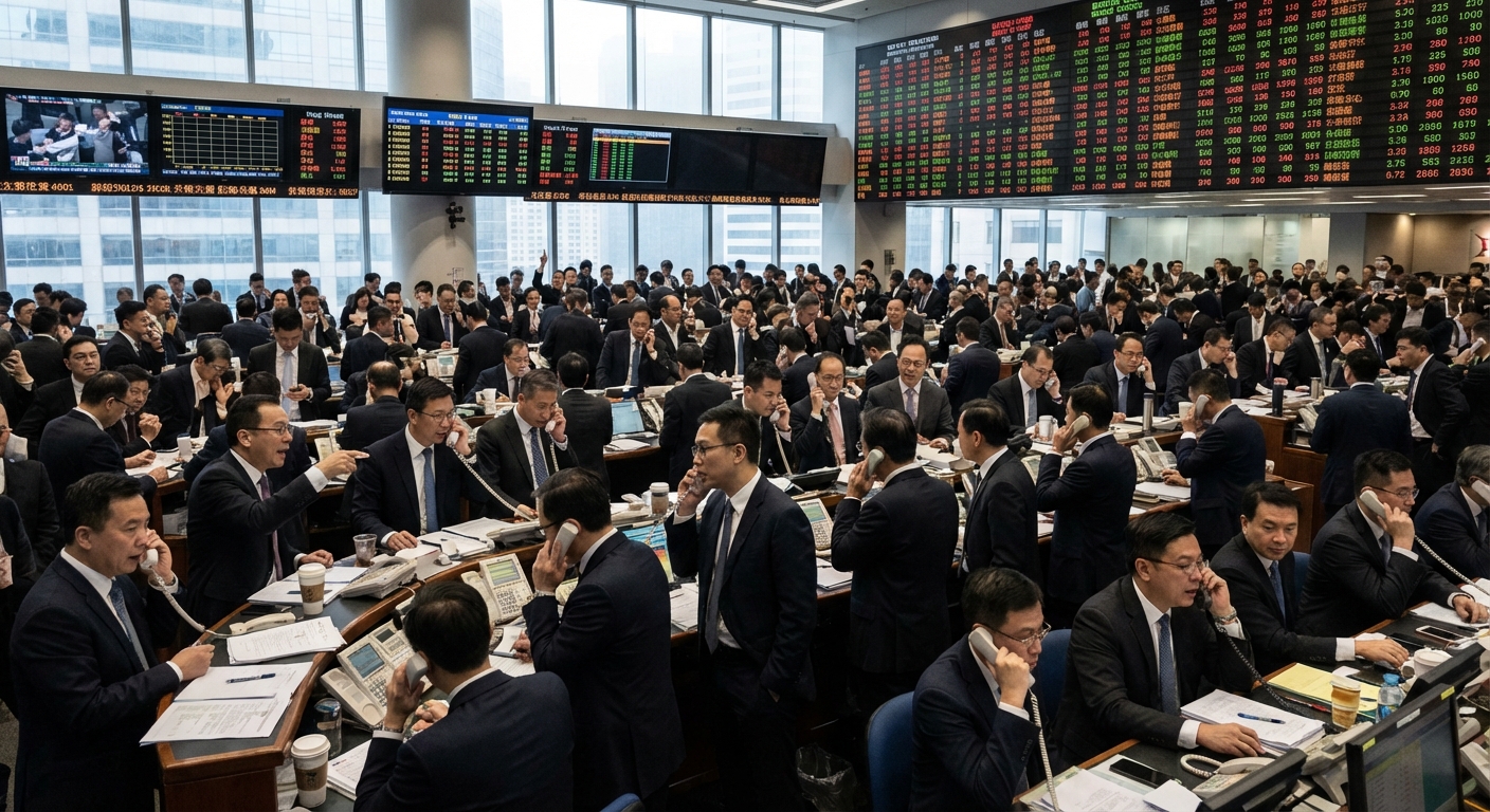 Индекс Hang Seng демонстрирует смешанную динамику в середине дня