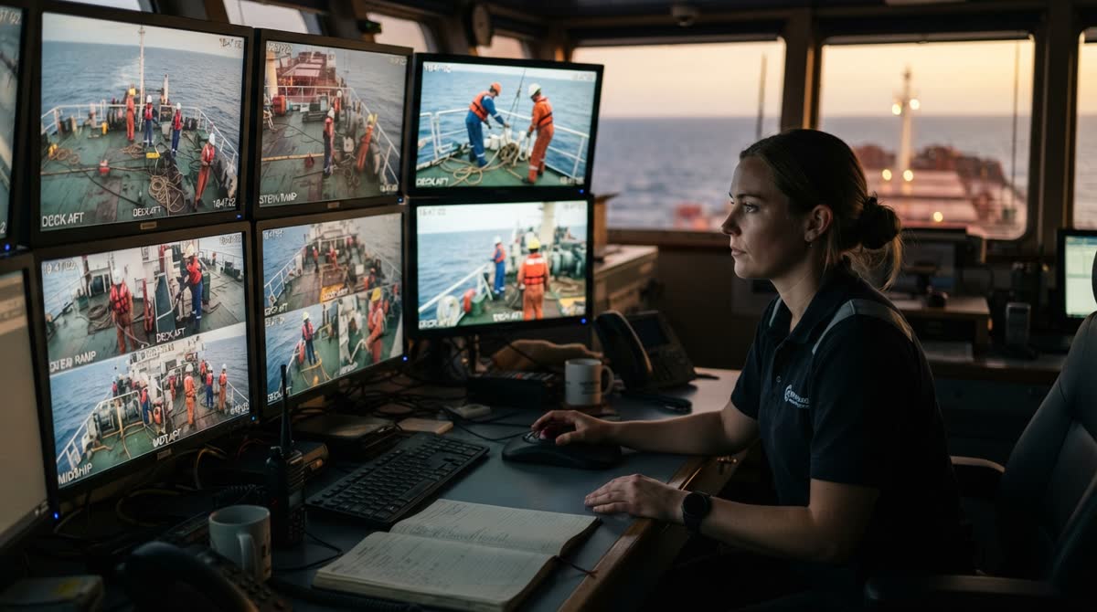 Computer Vision Instead of Operators: How PPE Compliance is Checked on Ship Decks Via Cameras