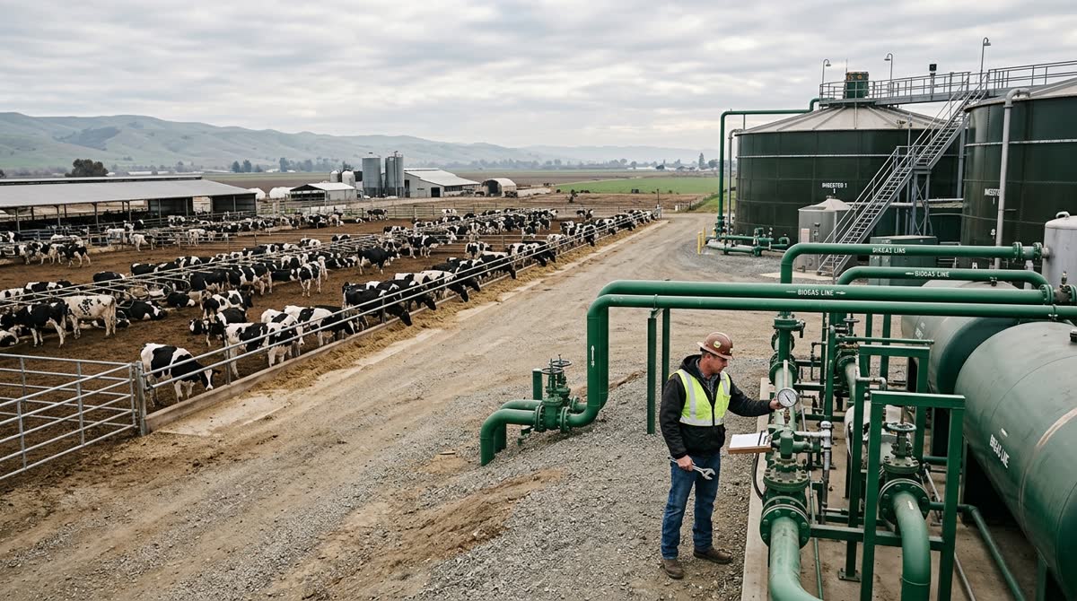 California Pays Farmers for 'Green' Gas from Manure, But Math Doesn't Add Up