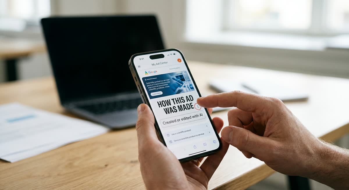 Google adicionou um rótulo para anúncios gerados por AI na Busca