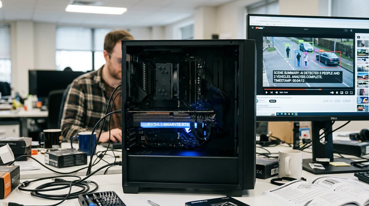 SmolVLM2-2.2B para sumarización local de video en GPU de consumidor