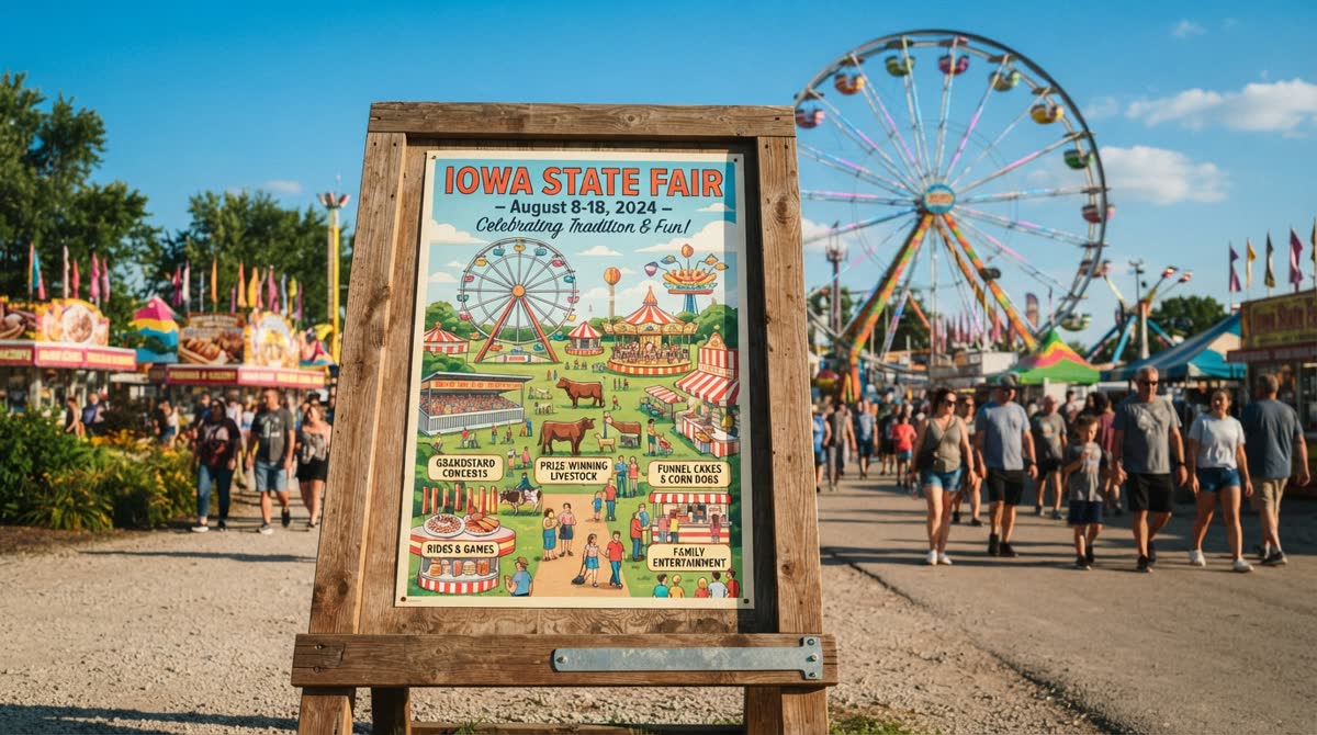 Плакат, созданный с помощью нейросети, победил на конкурсе Ohio State Fair