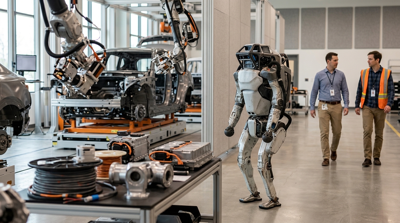 Hyundai تُدخل Atlas إلى خط التجميع: لماذا نجحت في تحويل الروبوت إلى أداة صناعية