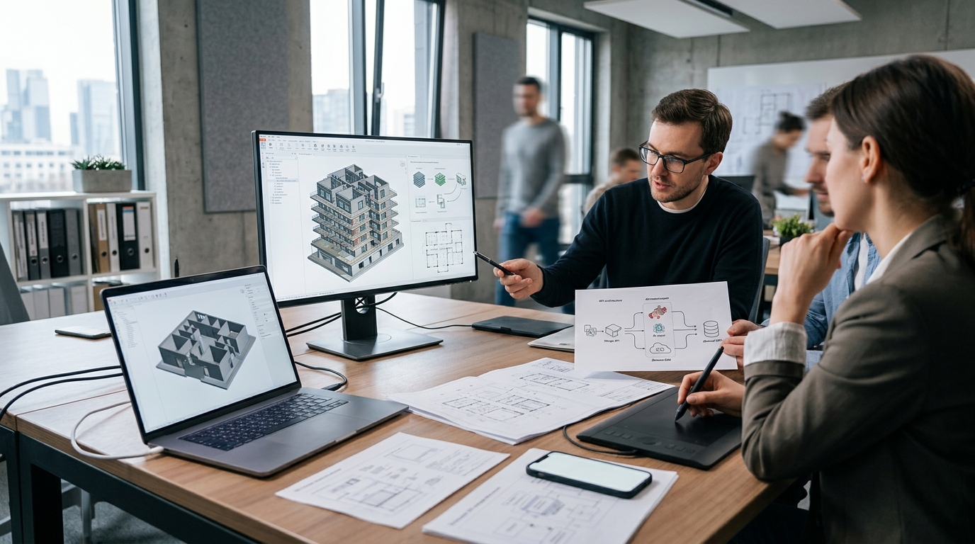 Renga ووكلاء AI: كيف جرت مقارنة API لمنصة BIM محلية مع Revit